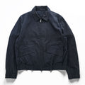 COS Textured Cotton Blend Zip Blouson Jacket Navy Blue Harrington Style Size M Made in Turkey