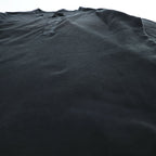 BRU NA BOINNE Japan Made Long Sleeve T-Shirt, Size L, Black, Thermal Waffle Fabric, Henley Neck, 8134-2-L