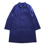 MACKINTOSH Genuine Handmade Bonded Cotton Rain Coat Blue Purple Made in Scotland Size 40