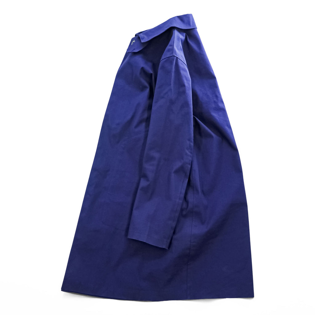 MACKINTOSH Genuine Handmade Bonded Cotton Rain Coat Blue Purple Made in Scotland Size 40