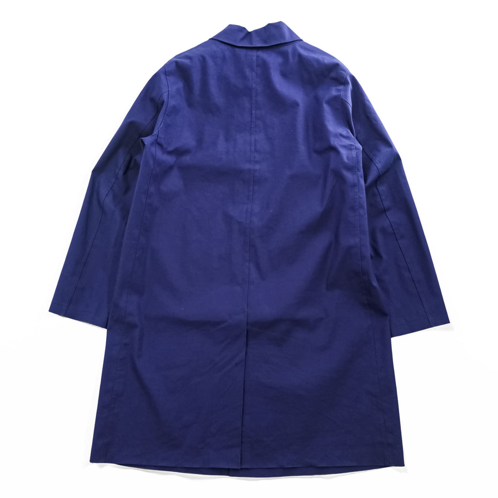 MACKINTOSH Genuine Handmade Bonded Cotton Rain Coat Blue Purple Made in Scotland Size 40