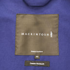 MACKINTOSH Genuine Handmade Bonded Cotton Rain Coat Blue Purple Made in Scotland Size 40