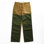 Vintage 80s USA MADE SAFTBAK Hunting Brush Pants Brown Duck Canvas Green Nylon Double Knee Made in USA