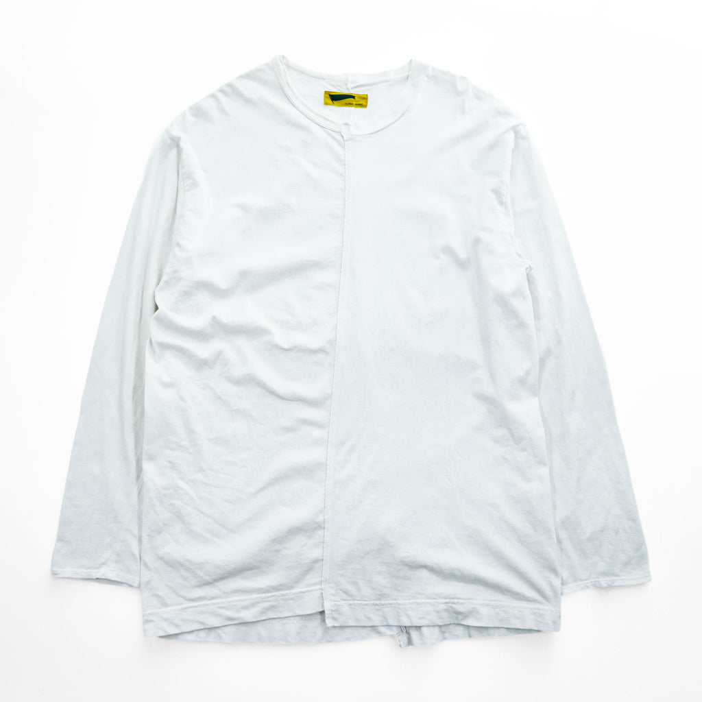 HURRAY HURRAY 日本製 長袖 ロングスリーブ Tシャツ 再構築 リメイク ロンTee L ホワイト H1604-2