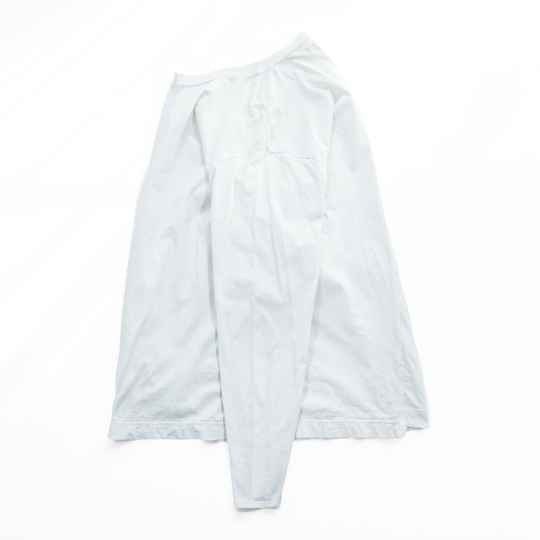 HURRAY HURRAY 日本製 長袖 ロングスリーブ Tシャツ 再構築 リメイク ロンTee L ホワイト H1604-2
