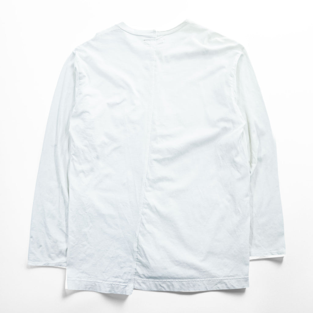 HURRAY HURRAY 日本製 長袖 ロングスリーブ Tシャツ 再構築 リメイク ロンTee L ホワイト H1604-2