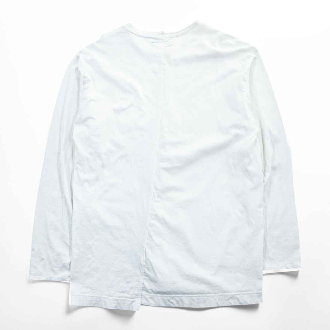HURRAY HURRAY 日本製 長袖 ロングスリーブ Tシャツ 再構築 リメイク ロンTee L ホワイト H1604-2