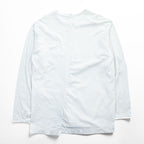 HURRAY HURRAY 日本製 長袖 ロングスリーブ Tシャツ 再構築 リメイク ロンTee L ホワイト H1604-2