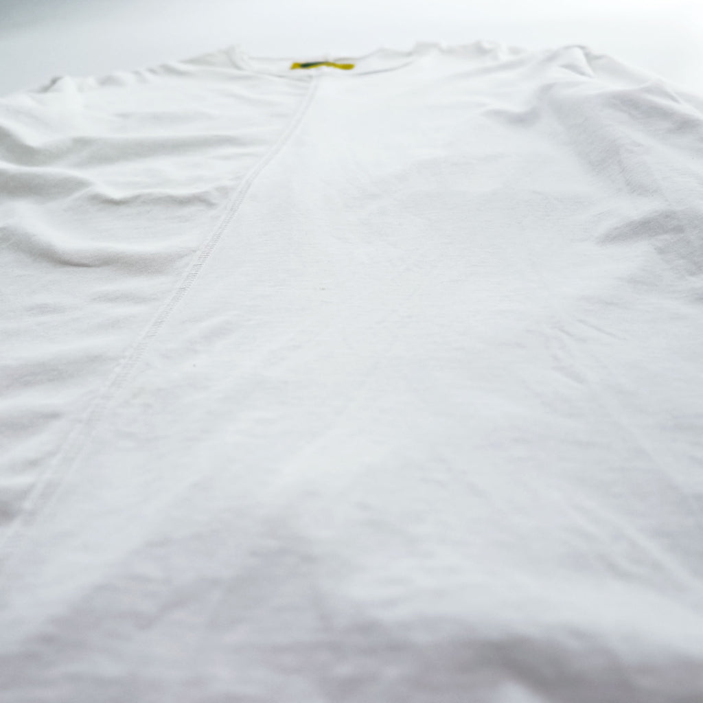 HURRAY HURRAY 日本製 長袖 ロングスリーブ Tシャツ 再構築 リメイク ロンTee L ホワイト H1604-2