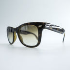 Ray-Ban folding wayfarer, sunglasses, brown,  tortoiseshell, RB4105 710/51 50_22 2N Italian-made
