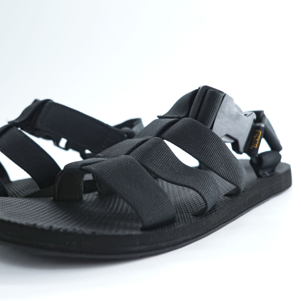 Teva Sandals US9 Black ORIGINAL DORADO SESAME Gladiator Lightweight 1110640