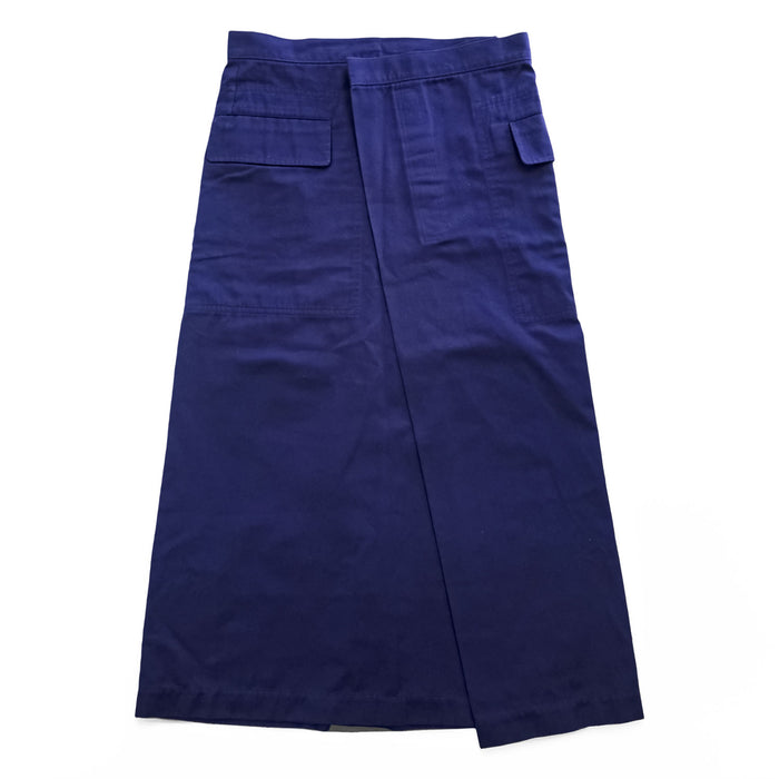 tricot COMME des GARCONS 90年代 日本製 ヴィンテージ ラップ スカート M ネイビー マジックテープ TS-10002M
