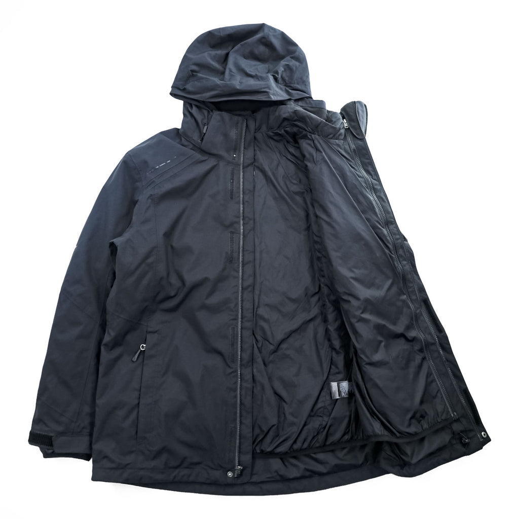 The North Face Vortex Triclimate HyVent 3 in 1 Jacket Black Mens Large F15 Hooded Insulated Liner