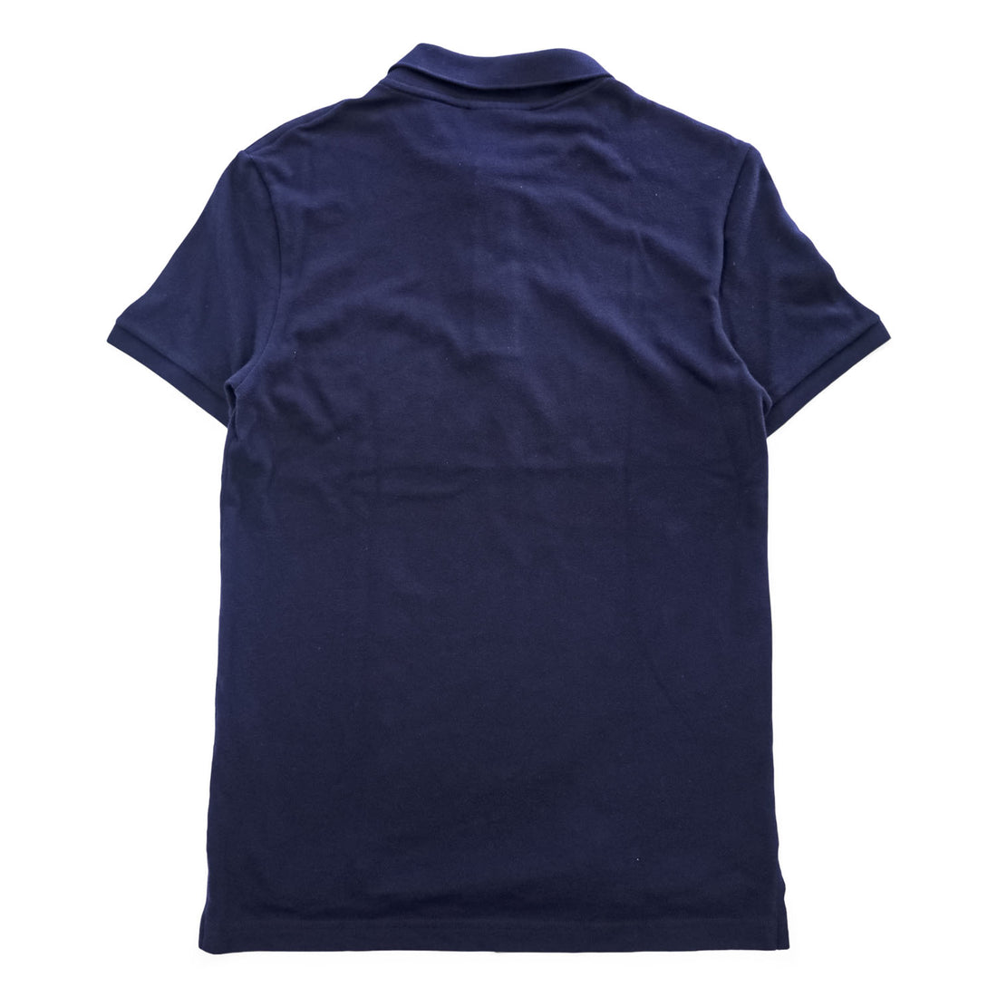 LACOSTE × J.Crew ポロシャツ M ネイビー ワンポイントロゴ 鹿の子 FA12471 ペルー製