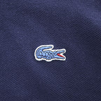 LACOSTE × J.Crew ポロシャツ M ネイビー ワンポイントロゴ 鹿の子 FA12471 ペルー製