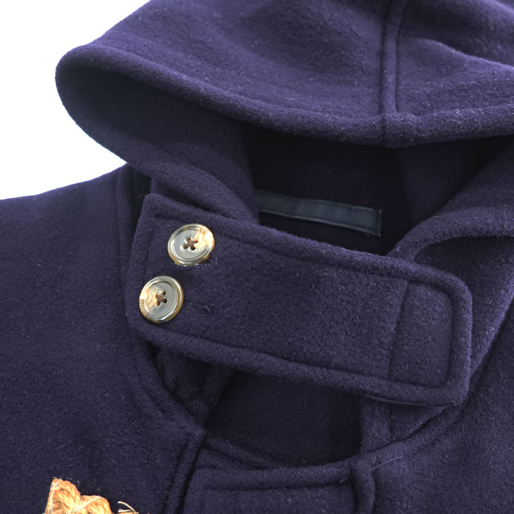 Polo Ralph Lauren 90年代 USA製 ヴィンテージ ダッフルコート L ネイビー メルトンウール チンストラップ