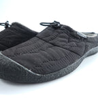 KEEN Slip-on Low-Cut Sneakers US9 Black Fleece Padded Drawstring HOWSER SLIDE 3 1025552