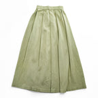 AURALEE 日本製 コットン ニット プリーツ スカート COTTON KNIT PLEATED SKIRT ベージュ ロング A23SS03AD