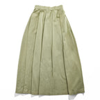 AURALEE 日本製 コットン ニット プリーツ スカート COTTON KNIT PLEATED SKIRT ベージュ ロング A23SS03AD