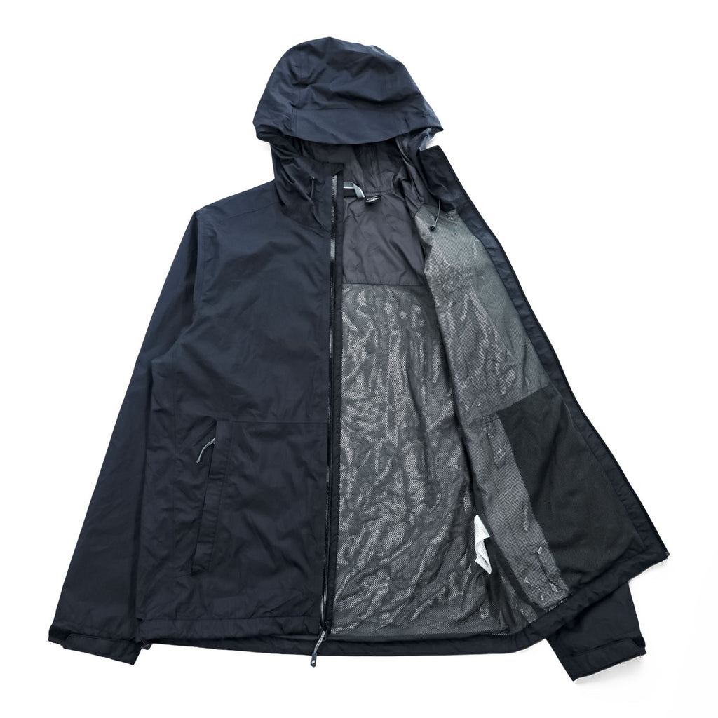 MOUNTAIN HARDWEAR マウンテンパーカー シェル レインジャケット M ブラック 防水 ドローコード 透湿 止水ジップ OM6489