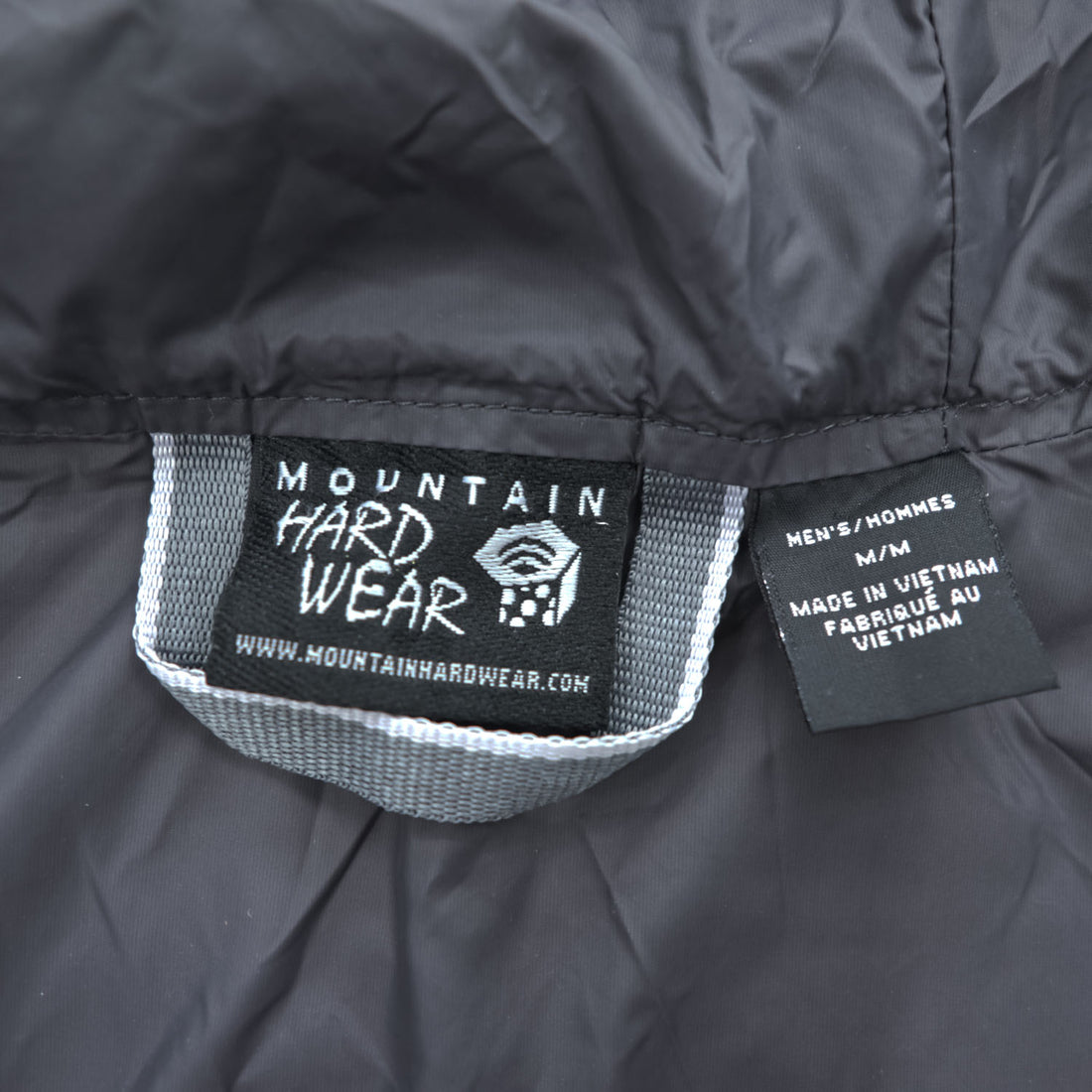 MOUNTAIN HARDWEAR マウンテンパーカー シェル レインジャケット M ブラック 防水 ドローコード 透湿 止水ジップ OM6489
