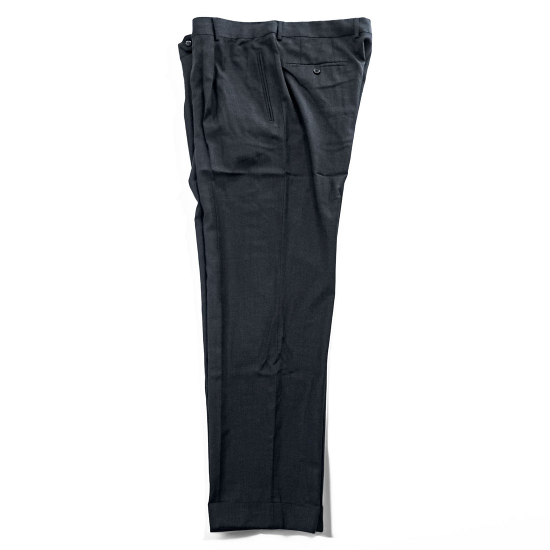 HUGO BOSS Slacks Pants L Gray Double Cuffs