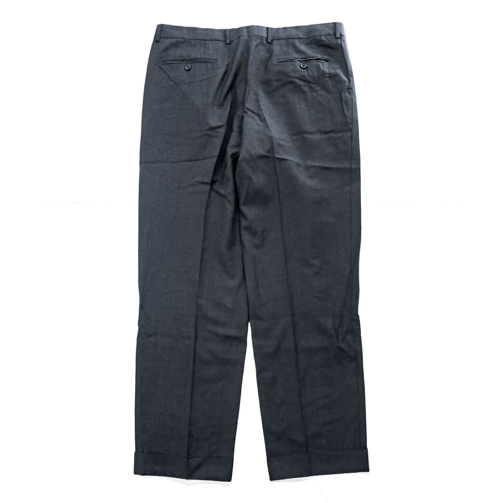 HUGO BOSS Slacks Pants L Gray Double Cuffs