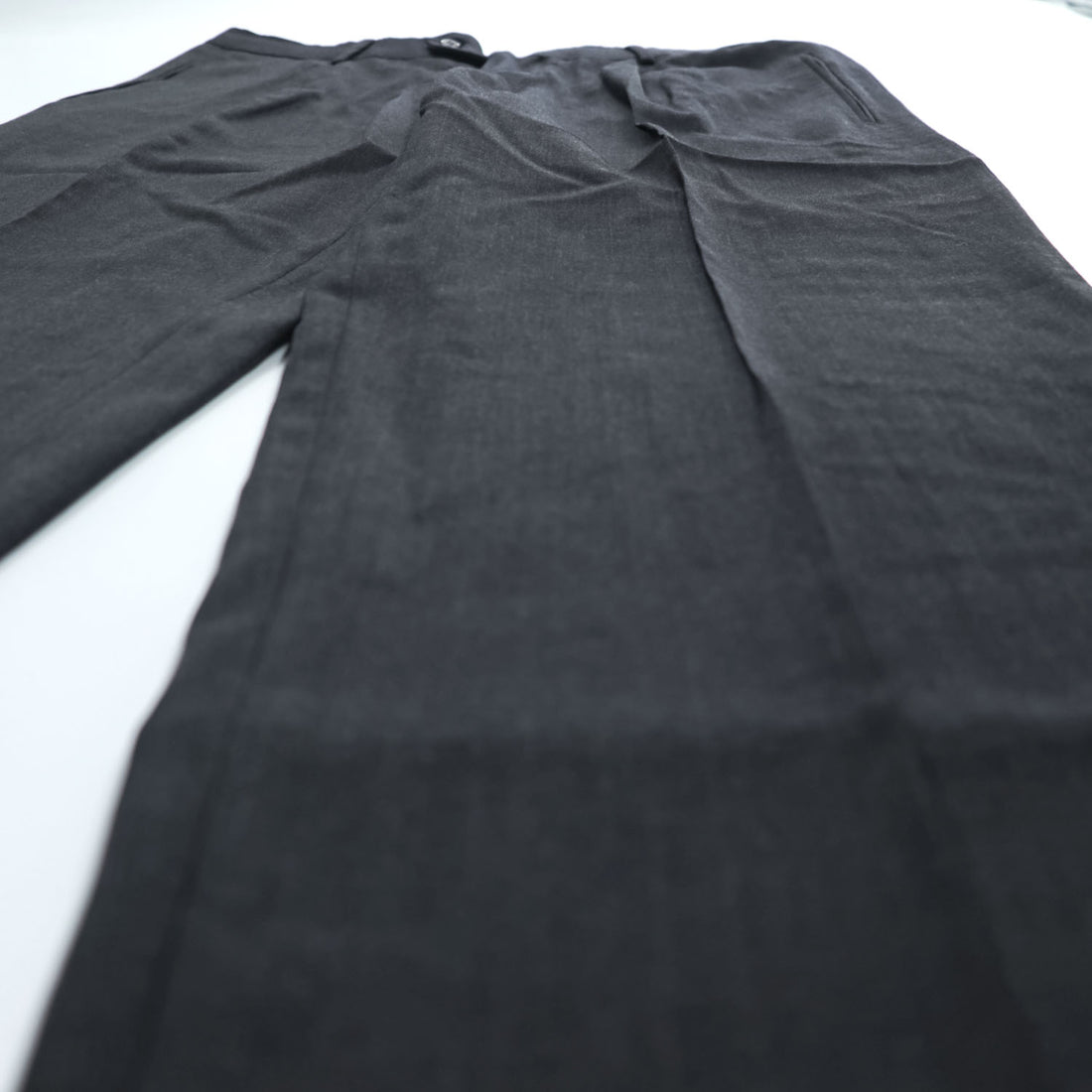 HUGO BOSS Slacks Pants L Gray Double Cuffs