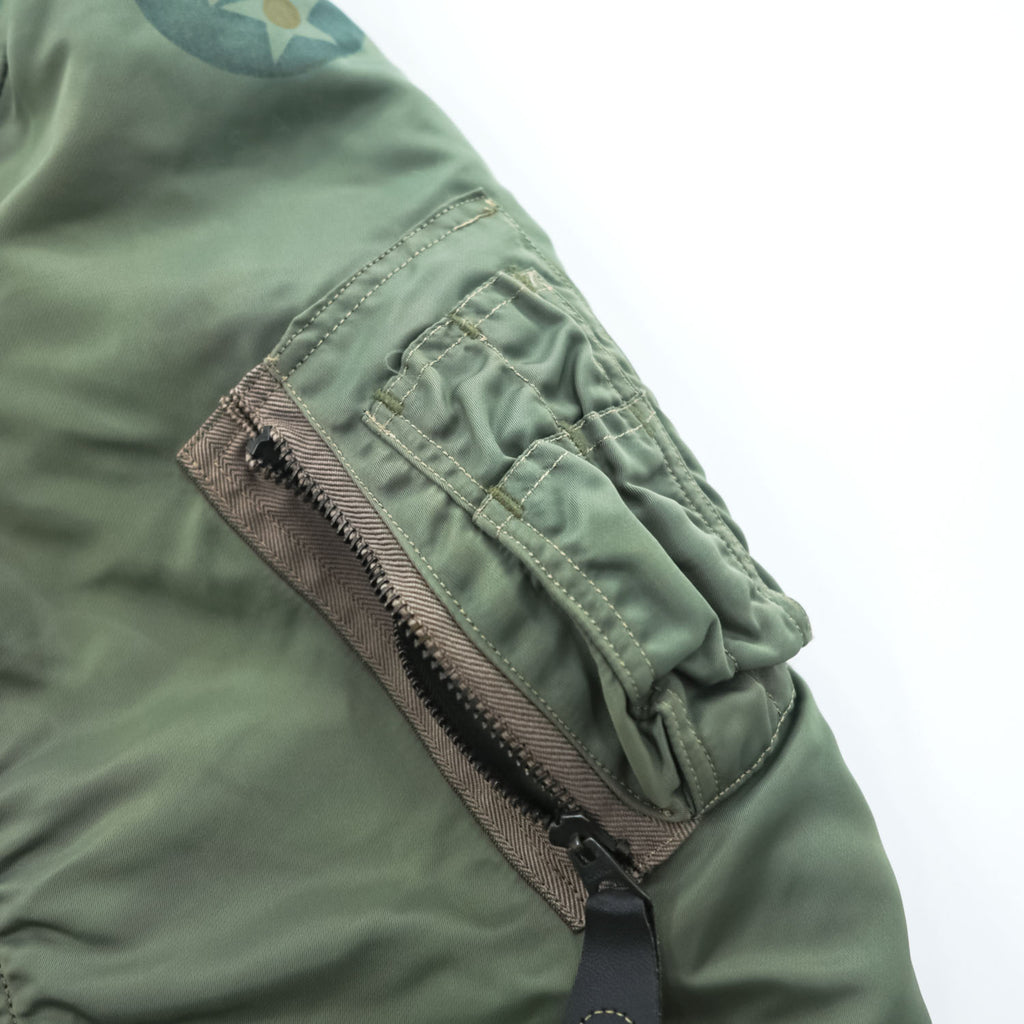BUZZ RICKSON'S ミリタリー B-15D フライトジャケット M セージグリーン MIL-J-6251A 短丈 MA-1原型