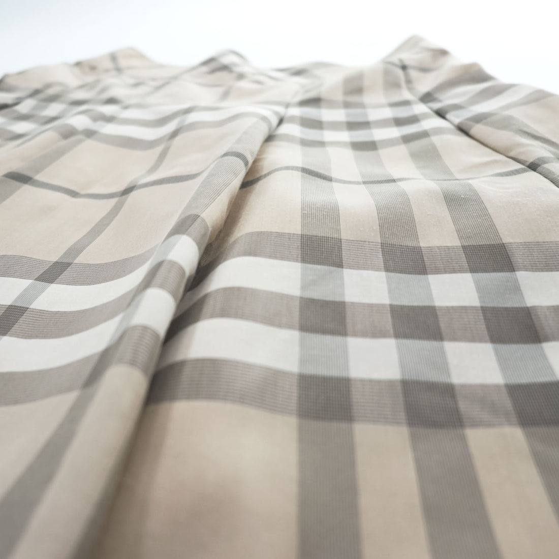 BURBERRY 日本製 ノバチェック スカート M ベージュ タック プリーツ FXD60-056-40