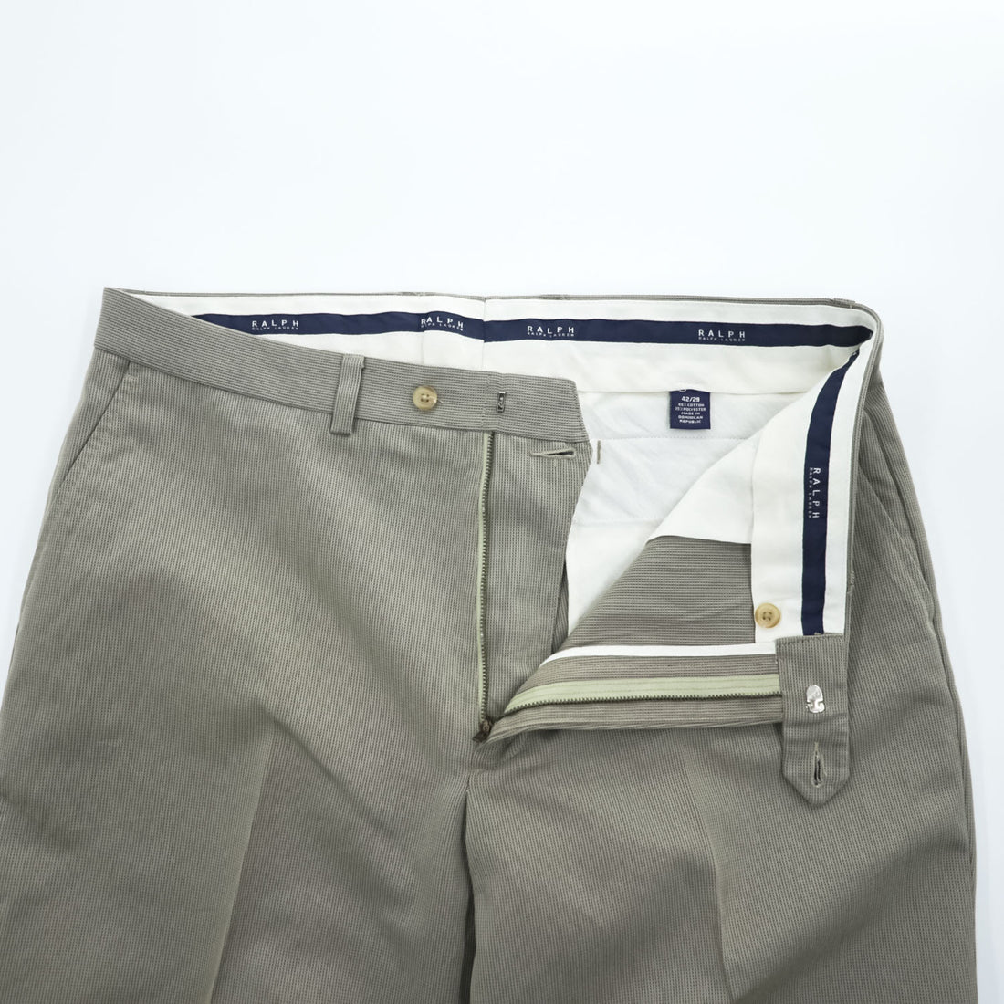 Ralph Lauren 90年代 ヴィンテージ スラックス ドレスパンツ トラウザーズ XL カーキ ベージュ