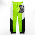 doublet 日本製 トラックパンツ ジョガーパンツ ナイロン ジャージ FREE グリーン CHAOS APPLIQUE TRACK PANT