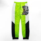doublet 日本製 トラックパンツ ジョガーパンツ ナイロン ジャージ FREE グリーン CHAOS APPLIQUE TRACK PANT
