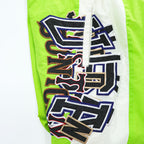 doublet 日本製 トラックパンツ ジョガーパンツ ナイロン ジャージ FREE グリーン CHAOS APPLIQUE TRACK PANT