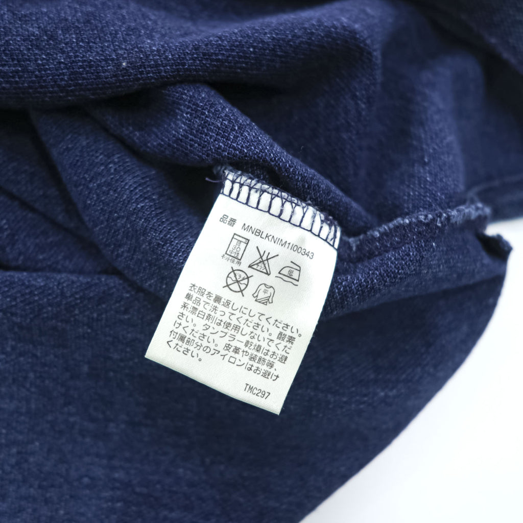 Polo Ralph Lauren 90年代 ヴィンテージ加工 鹿の子 ポロシャツ CUSTOM FIT インディゴ 刺繍 龍 漢字