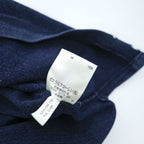 Polo Ralph Lauren 90年代 ヴィンテージ加工 鹿の子 ポロシャツ CUSTOM FIT インディゴ 刺繍 龍 漢字