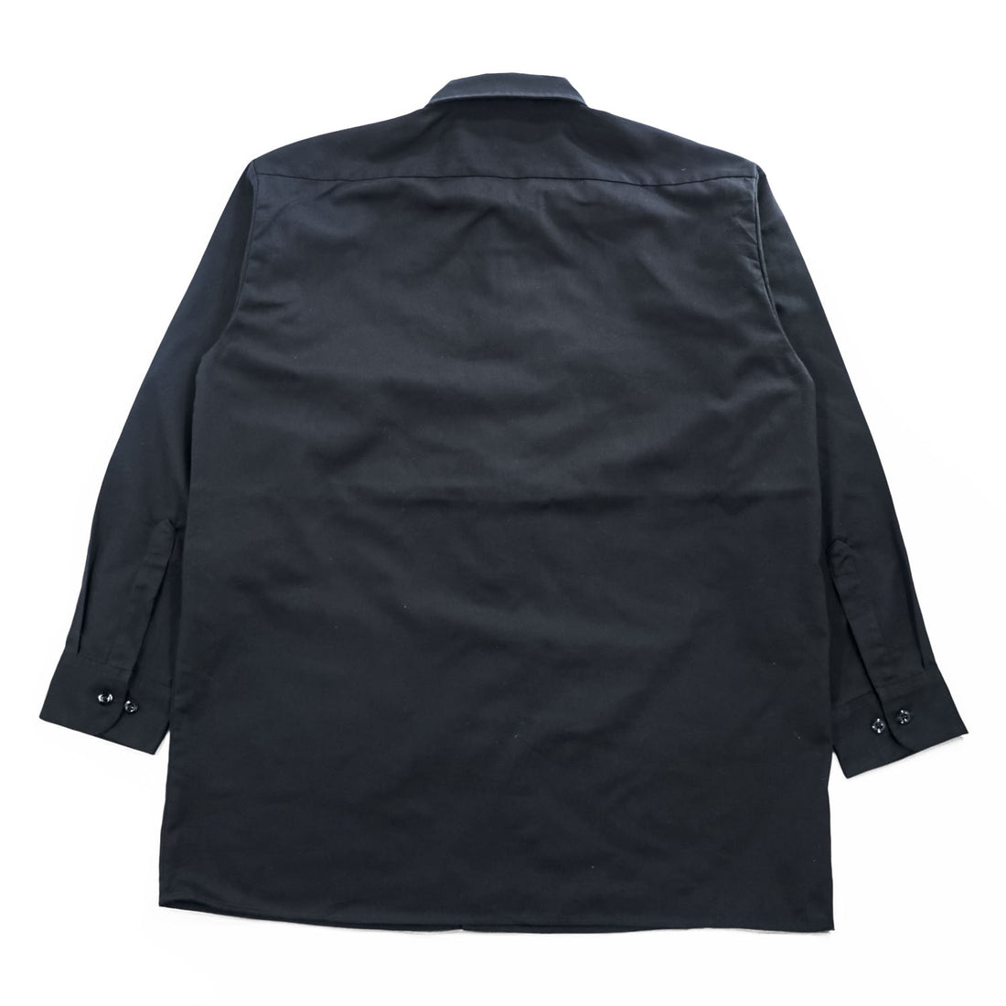 Dickies 574BK コットンツイル 長袖 ワークシャツ L ブラック USA企画