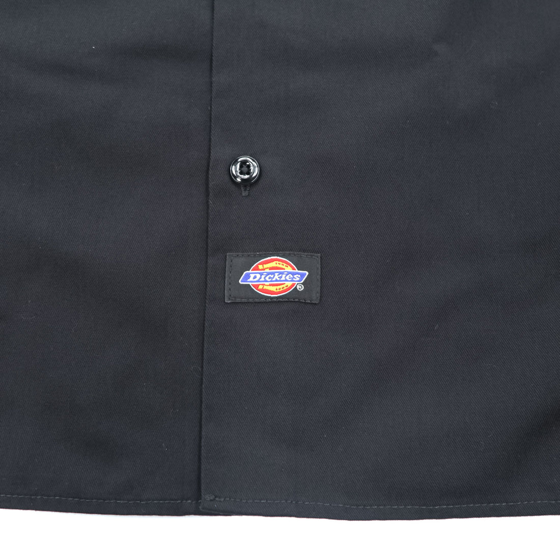 Dickies 574BK コットンツイル 長袖 ワークシャツ L ブラック USA企画