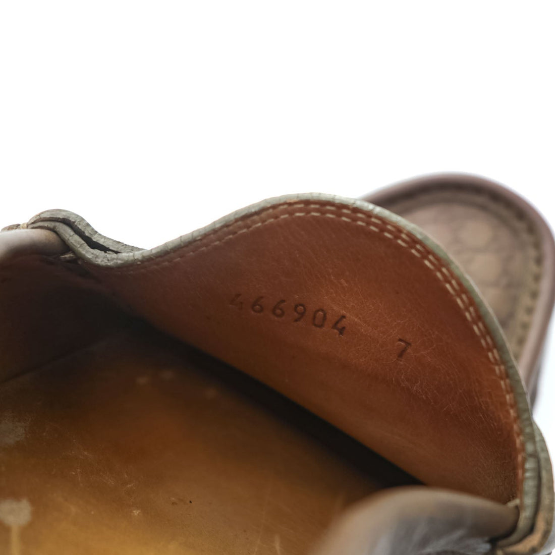 Gucci 466904 Micro Guccissima GG Embossed Leather Driving Loafers Brown Mens UK7 US8 Italy