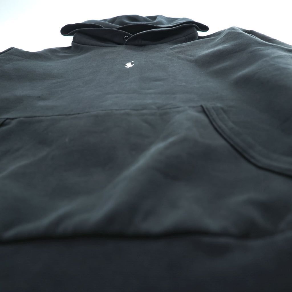 Polo Ralph Lauren Pullover Hoodie, Size M, Black, Small Pony Logo Embroidery, Center Logo