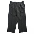 Brooks Brothers Established 1818 Wool Pleated Dress Trousers Charcoal Gray Wide Leg Suspender Buttons