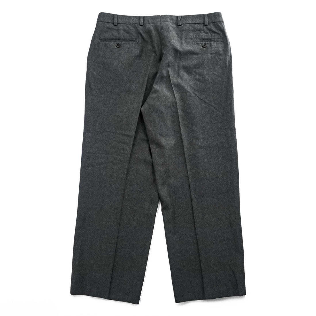 Brooks Brothers Established 1818 Wool Pleated Dress Trousers Charcoal Gray Wide Leg Suspender Buttons