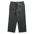 Brooks Brothers Established 1818 Wool Pleated Dress Trousers Charcoal Gray Wide Leg Suspender Buttons