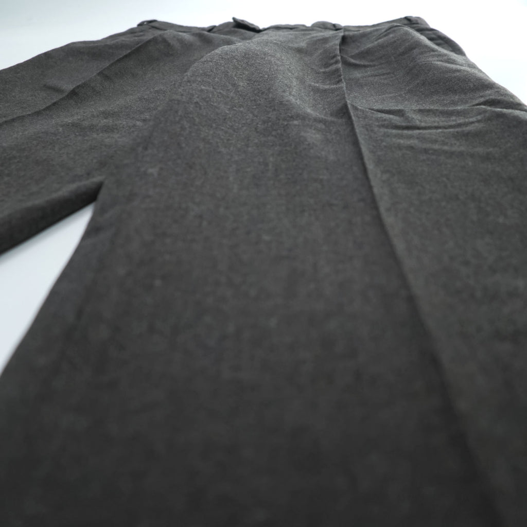 Brooks Brothers Established 1818 Wool Pleated Dress Trousers Charcoal Gray Wide Leg Suspender Buttons