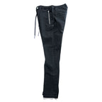 Replay x Paris Saint-Germain PSG Denim Track Pants Black Stretch Jogger Jeans W30 L30 Tunisia