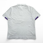 FRED PERRY 鹿の子 ポロシャツ XL グレー SLIM FIT ワンポイントロゴ M3210