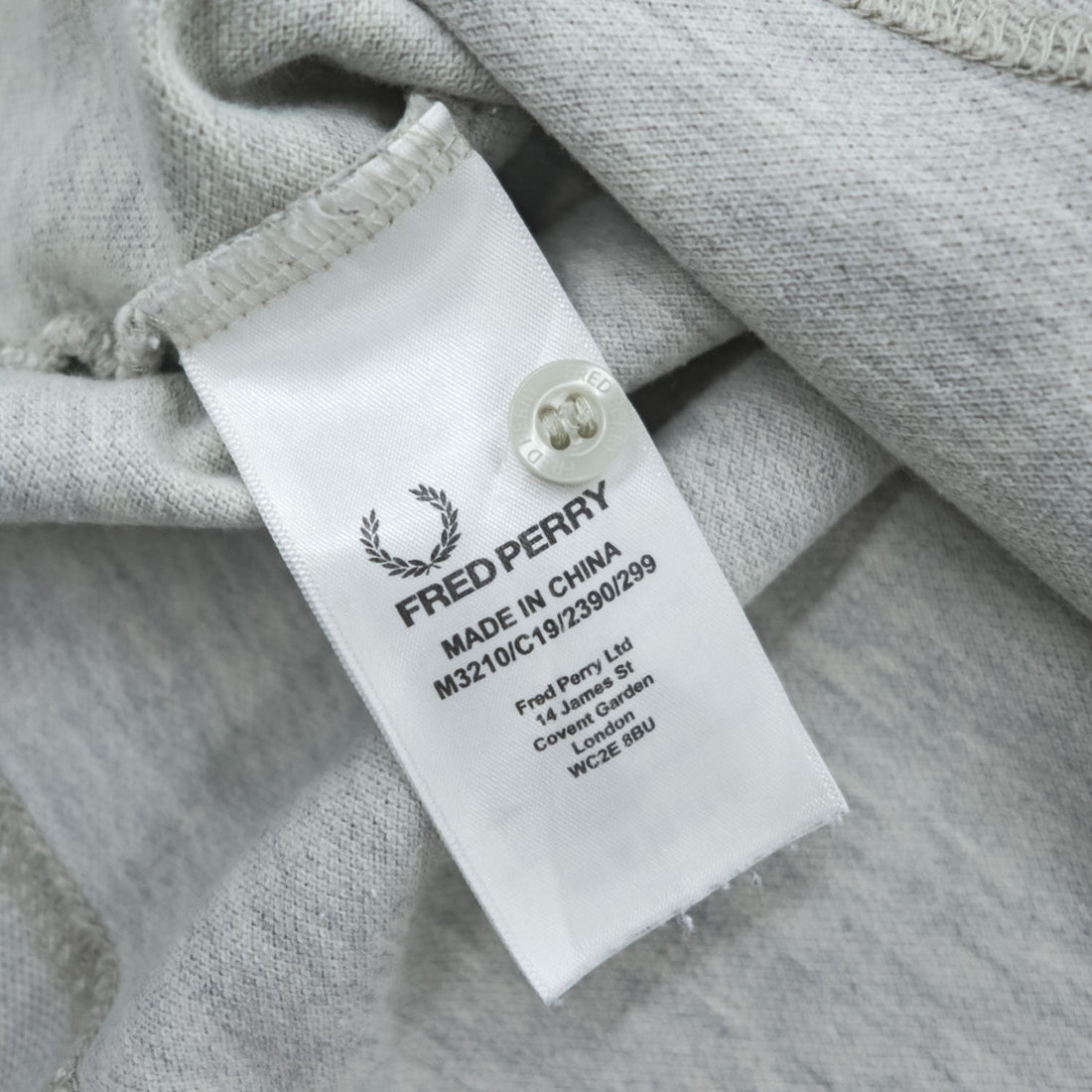 FRED PERRY 鹿の子 ポロシャツ XL グレー SLIM FIT ワンポイントロゴ M3210