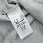 FRED PERRY 鹿の子 ポロシャツ XL グレー SLIM FIT ワンポイントロゴ M3210