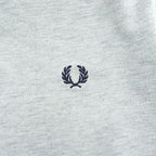 FRED PERRY 鹿の子 ポロシャツ XL グレー SLIM FIT ワンポイントロゴ M3210