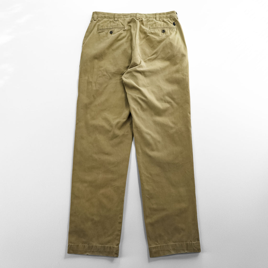 Polo Ralph Lauren Chino Pants, Size L, Beige, Wide Leg, Small Pony Logo Embroidery, PROSPECT PANT, Tapered.